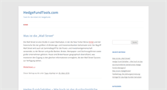 Desktop Screenshot of hedgefundtools.com